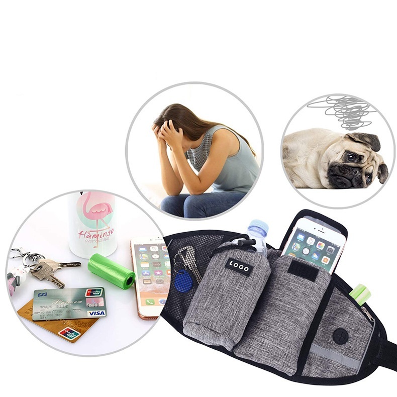 Dog Training Leash Waist Bag Hands-Free Outdoor Pet Running Walking Leash Portable Dog Food Water Cup Storage Bags - Image 6