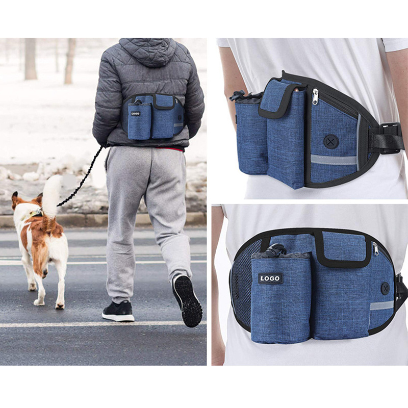 Dog Training Leash Waist Bag Hands-Free Outdoor Pet Running Walking Leash Portable Dog Food Water Cup Storage Bags - Image 8