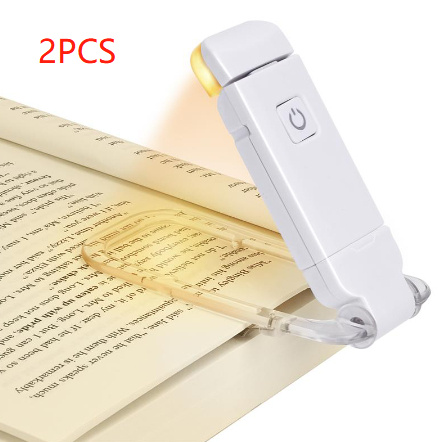 LED USB Rechargeable Book Reading Light Brightness Adjustable Eye Protection Clip Book Light Portable Bookmark Read Light - Image 3