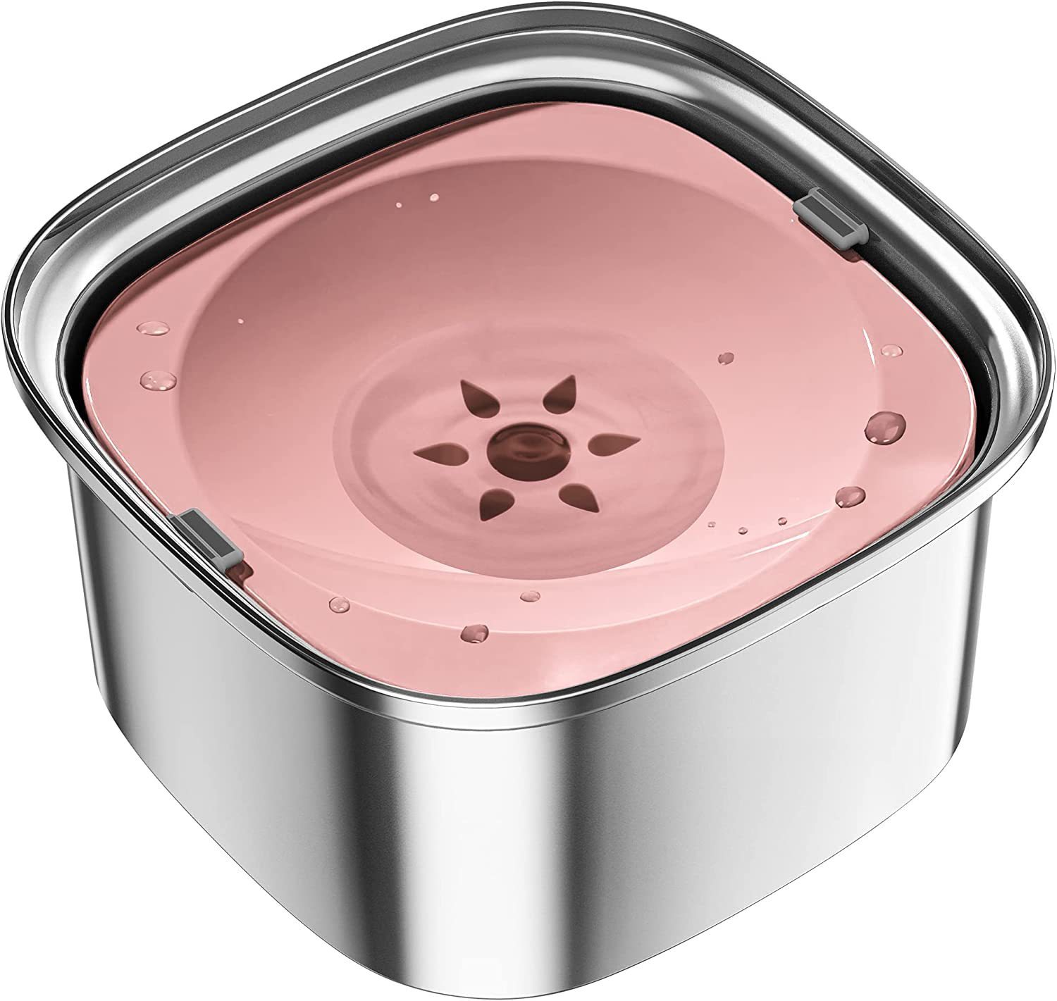 Pet Stainless Steel Water Bowl Large Capacity Floating - Image 4