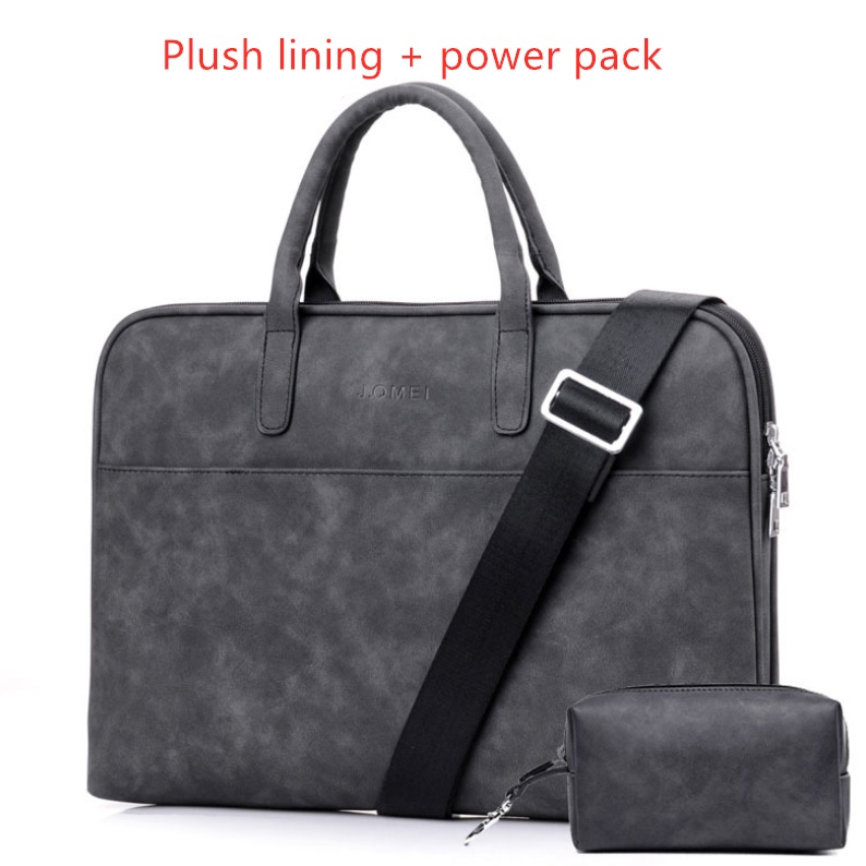 Faux Leather Laptop Bag For Women - Image 4