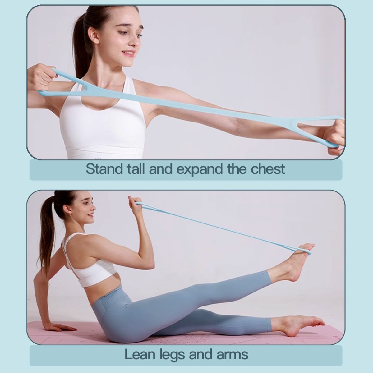 8-character Puller, 8-character Silicone Yoga Auxiliary Home Elastic Band Mini Band Kit, A Set Of 3, Light Three Medium, And Heavy Lower Body Loop Resistance Bands For Legs And Booty - Image 6