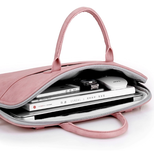 Faux Leather Laptop Bag For Women - Image 9