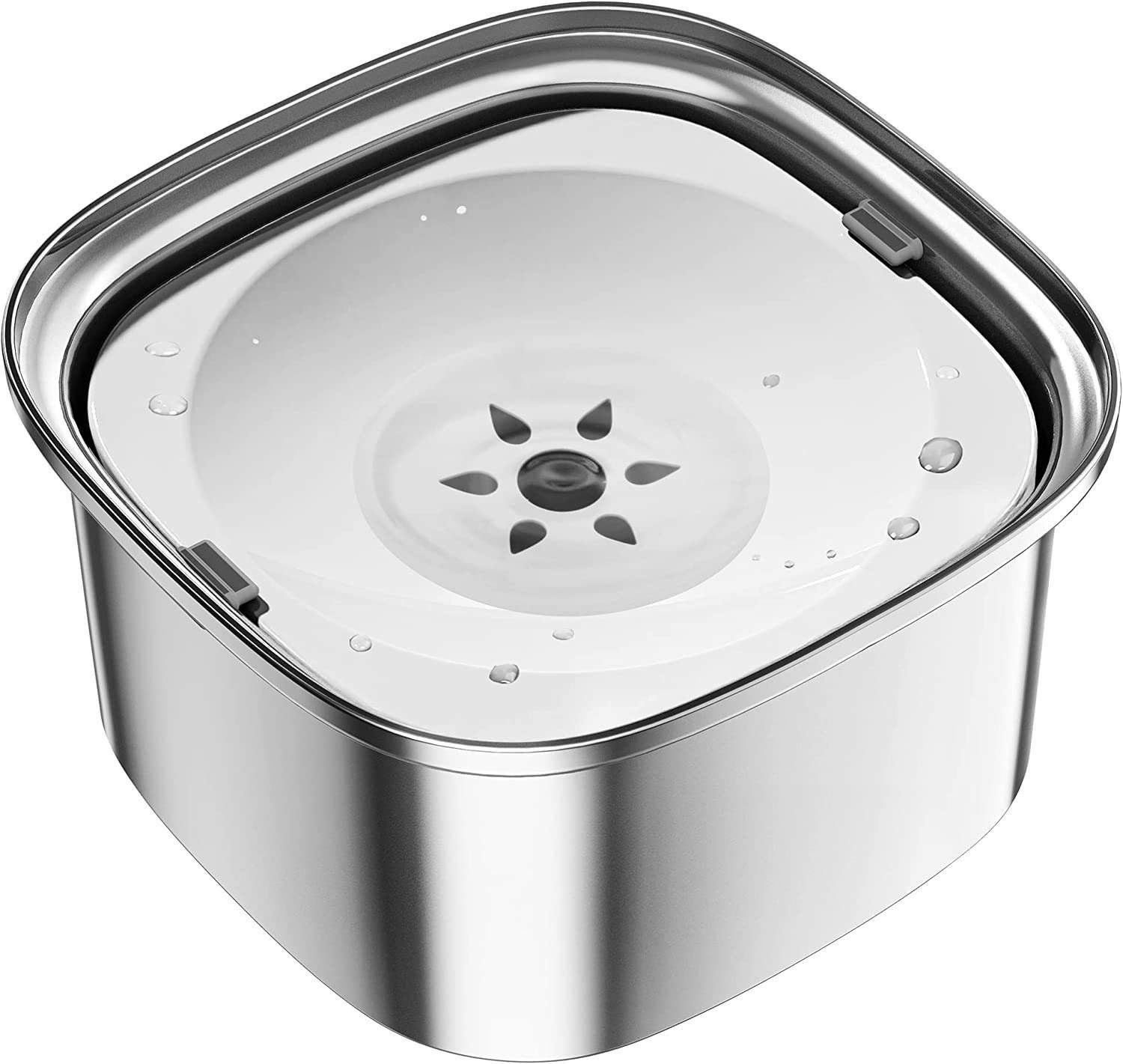 Pet Stainless Steel Water Bowl Large Capacity Floating - Image 7