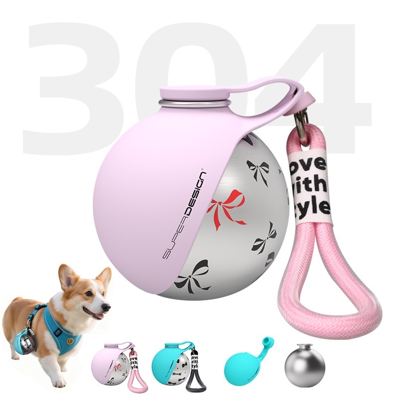 Creative Portable Outdoor Pet Stainless Steel Water Cup Small Dog Water Bottle Convenient Dog Drink Dispenser Puppy Travel Portable Water Bowl Pet Products - Image 2